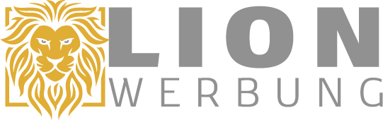 Mobiles Logo der Lion Werbung GmbH, optimiert für kleine Bildschirme.