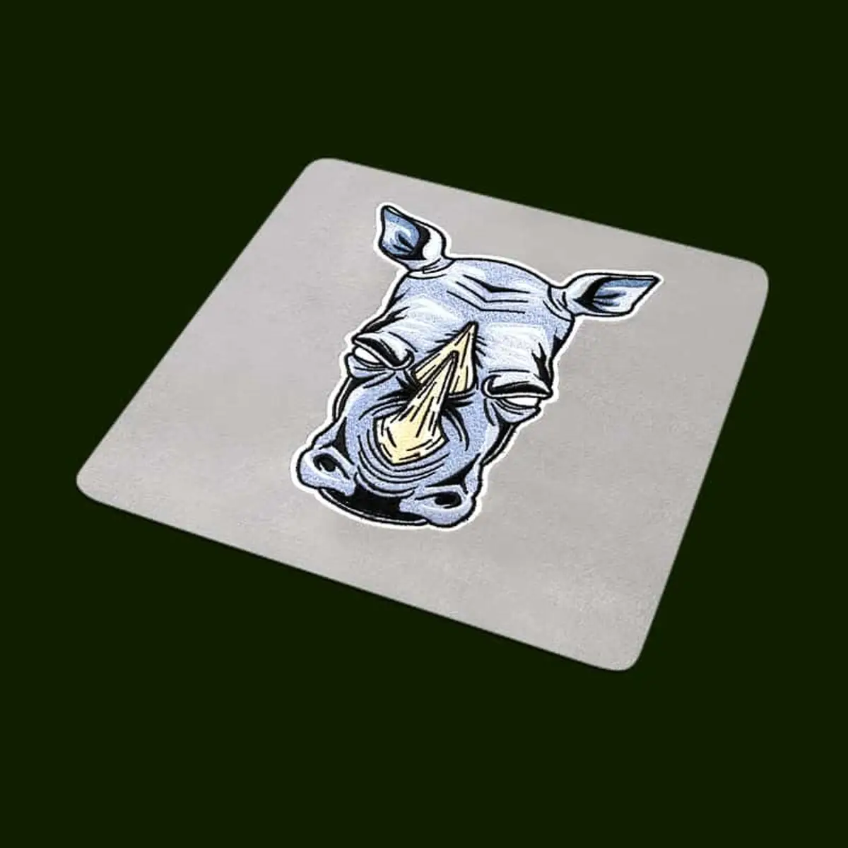 Nashornkopf Frontansicht Stick – Bild 2