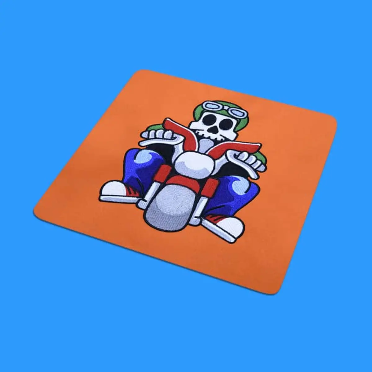 Skelett auf Motorrad Frontansicht Stick – Bild 2