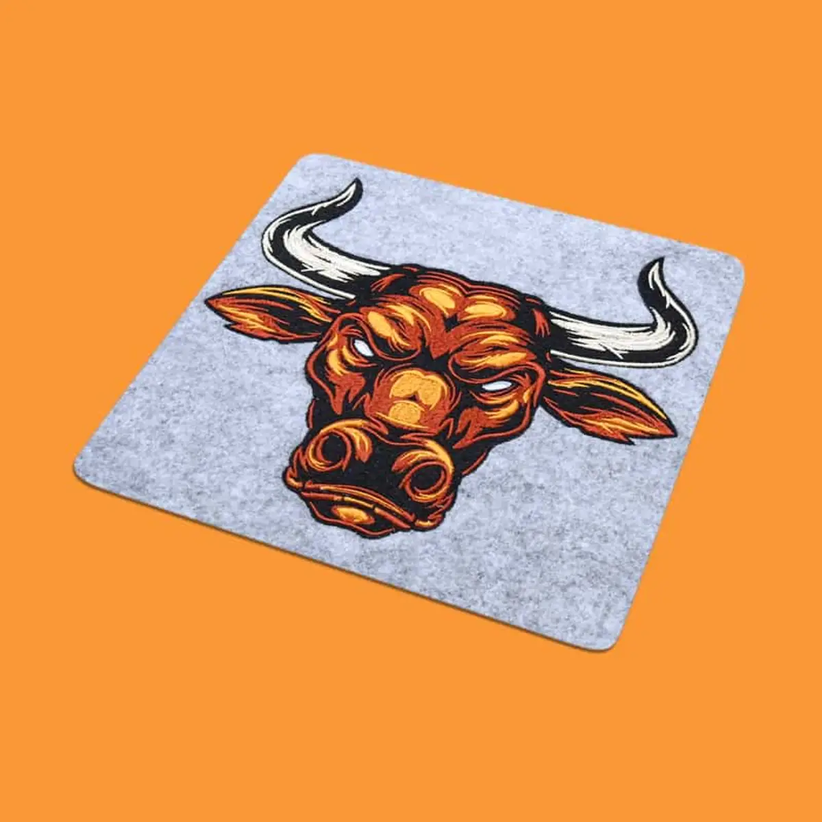 Stierkopf Frontansicht Stick – Bild 2