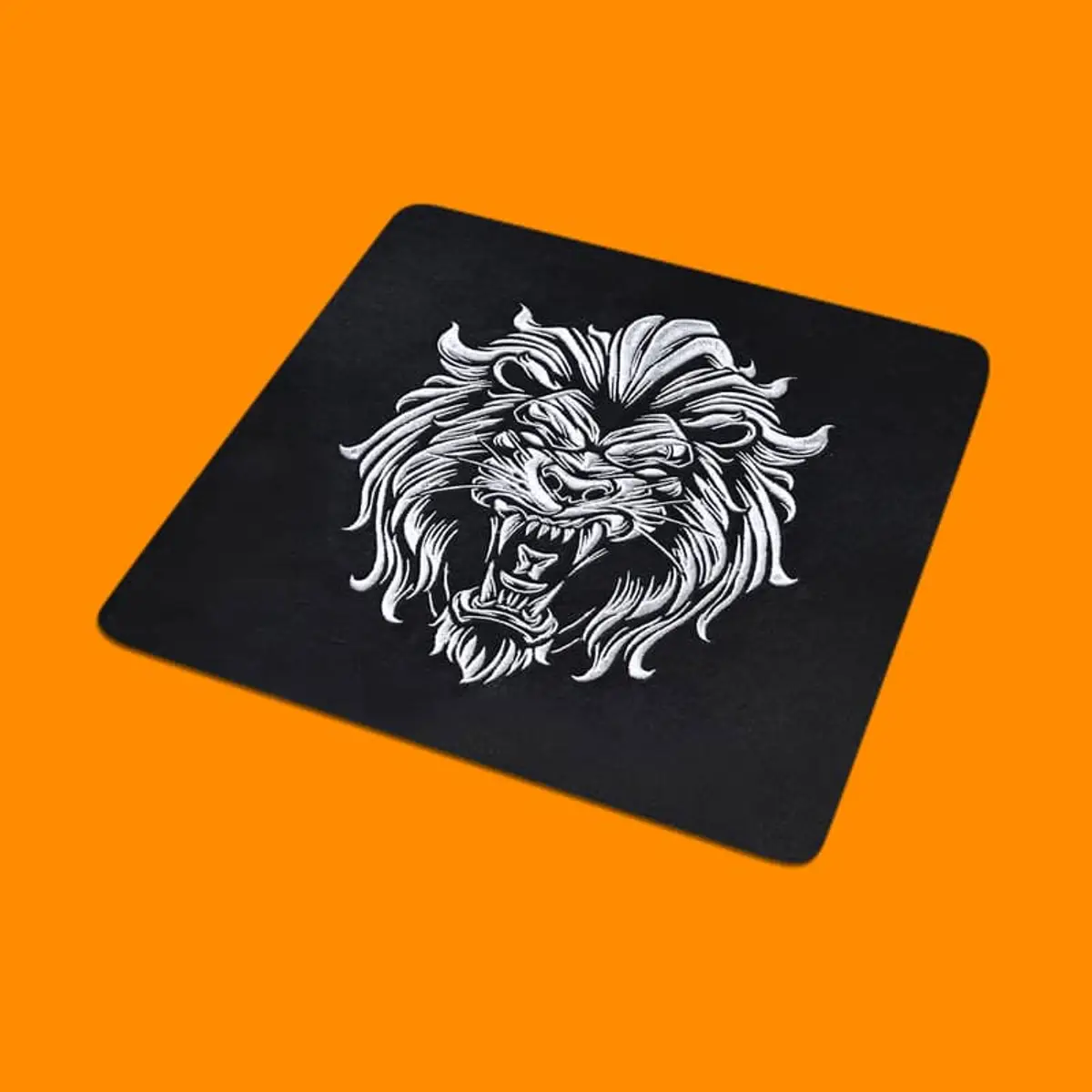 Umriss brüllender Löwenkopf Frontansicht Stick – Bild 2