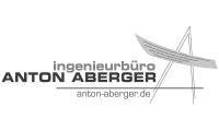 Logo Anton Aberger Unterwössen – Graustufen-Version