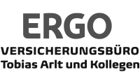 Logo Arlt Tobias ERGO Versicherung – Graustufen-Version