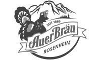 Logo Auer Bräu Rosenheim – Graustufen-Version