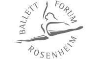 Logo Ballettforum Rosenheim – Graustufen-Version