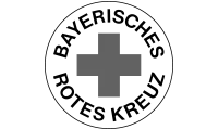 Logo Bayrisches Rotes Kreuz – Graustufen-Version