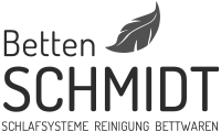 Logo Betten Schmidt GmbH – Graustufen-Version