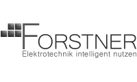 Logo Elektrotechnik Forstner GmbH – Graustufen-Version