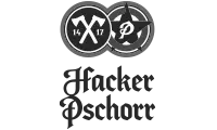 Logo Hacker-Pschorr Bräu GmbH – Graustufen-Version