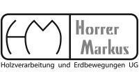 Logo Horrer Markus – Graustufen-Version