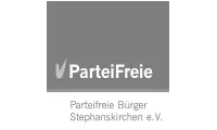 Logo Parteifreie Bürger Stephanskirchen – Graustufen-Version