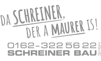 Logo Schreiner Bau GmbH – Graustufen-Version