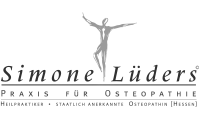 Logo Simone Lüders Osteopathie – Graustufen-Version