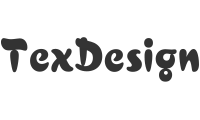Logo TexDesign GmbH – Graustufen-Version