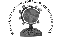 Logo Waldkindergarten Prutting – Graustufen-Version