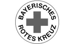 Logo Bayrisches Rotes Kreuz – Graustufen-Version
