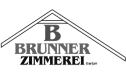 Logo Brunner Zimmerei GmbH – Graustufen-Version