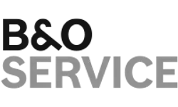 Logo B & O Service – Graustufen-Version