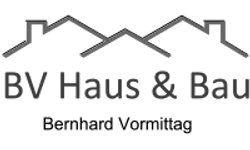 Logo BV Haus und Bau Bernhard Vormittag – Graustufen-Version