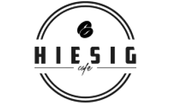 Logo Cafe Hiesig – Graustufen-Version