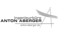 Logo Anton Aberger Unterwössen – Graustufen-Version