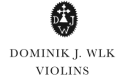 Logo Dominik Wlk Violins – Graustufen-Version