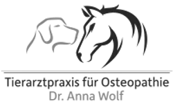 Logo Dr. Anna Wolf – Graustufen-Version