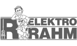 Logo Elektro Rahm – Graustufen-Version