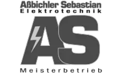 Logo Aßbichler Sebastian Elektrotechnik – Graustufen-Version