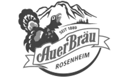 Logo Auer Bräu Rosenheim – Graustufen-Version