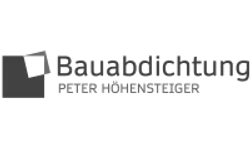 Logo Bauabdichtung Peter Höhensteiger – Graustufen-Version