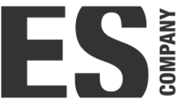 Logo ES Company – Graustufen-Version