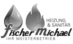 Logo Fischer Michael Heizung & Sanitär – Graustufen-Version