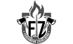 Logo Freiwillige Feuerwehr Ziegelberg – Graustufen-Version