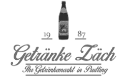 Logo Getränke Zäch Prutting – Graustufen-Version