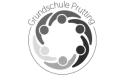 Logo Grundschule Prutting – Graustufen-Version