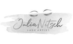 Logo Julia Nitsch Lash Artist – Graustufen-Version
