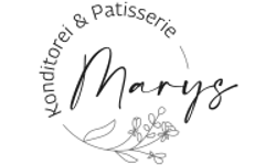 Logo Marys Konditorei Patisserie – Graustufen-Version