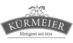 Logo Metzgerei Kürmeier Brannenburg – Graustufen-Version
