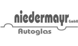 Logo Niedermayr Autoglas GmbH – Graustufen-Version