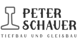 Logo Peter Schauer GmbH – Graustufen-Version