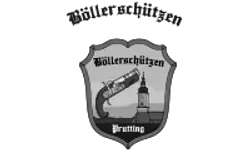 Logo Pruttinger Böllerschützen – Graustufen-Version
