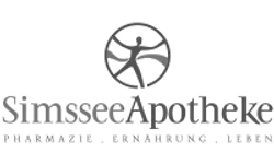 Logo Simssee Apotheke – Graustufen-Version