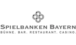 Logo Spielbanken Bayern – Graustufen-Version