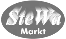 Logo SteWa Markt – Graustufen-Version