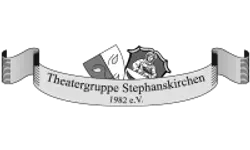 Logo Theatergruppe Stephanskirchen – Graustufen-Version