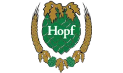 Logo Weissbierbrauerei Hopf GmbH – Farbversion