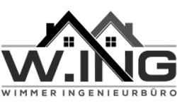 Logo Wing GmbH – Graustufen-Version