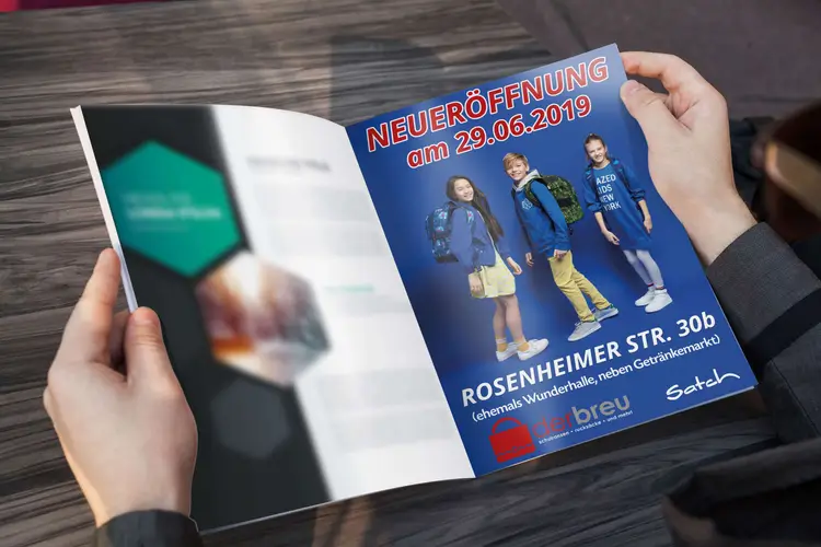 Der Breu Grafikdesign Werbeanzeige Schulranzen Satch