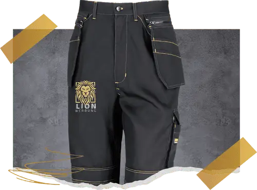 Individuell bestickte Hosen von Lion Werbe GmbH, geeignet für Arbeitskleidung oder Freizeit.